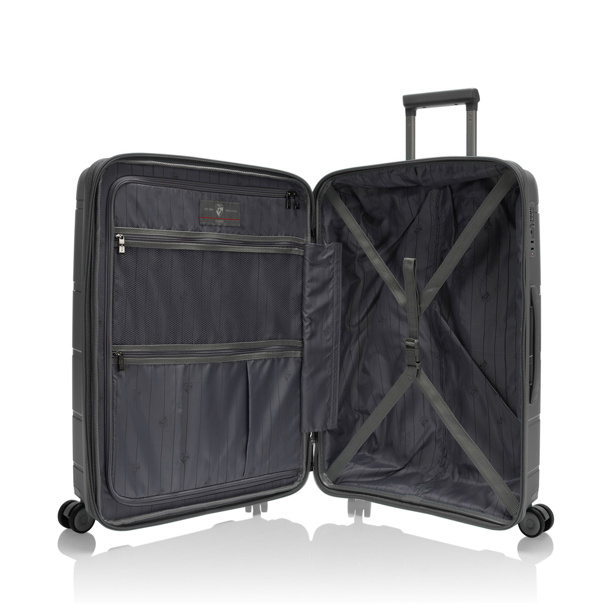 variant:46557094052032 Fortis 26" Hardside Medium Check-In Luggage Grey