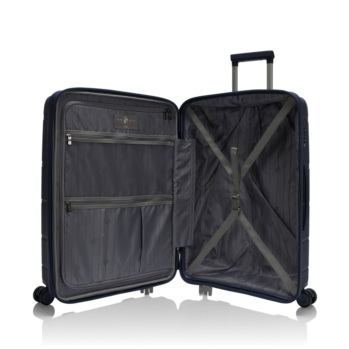 variant:46557094084800 Fortis 26" Hardside Medium Check-In Luggage Navy