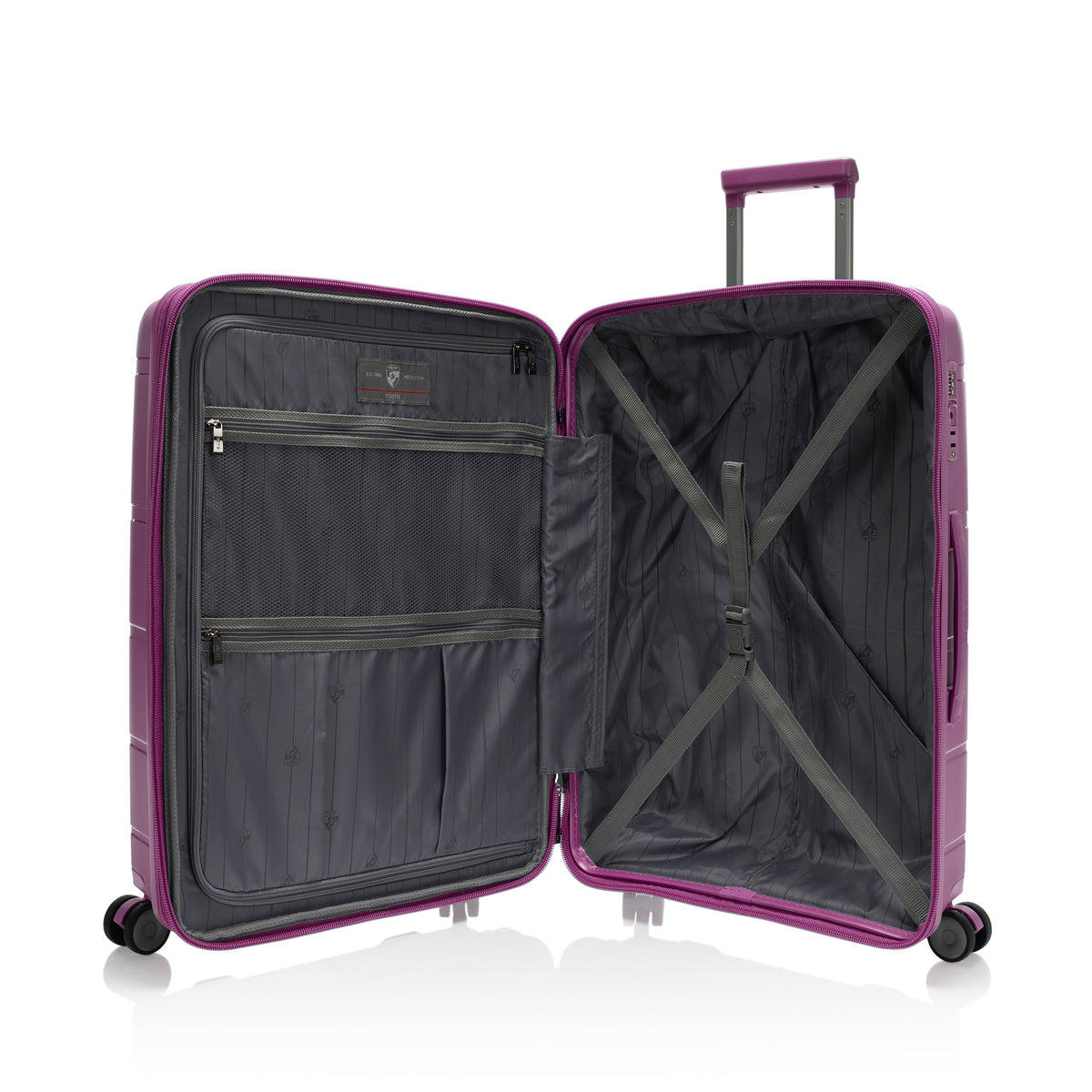 variant:46557094117568 Fortis 26" Hardside Medium Check-In Luggage Plum