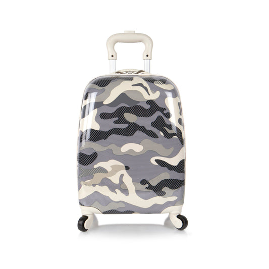 Gray Camo Fashion Hardside Carry-On Luggage
