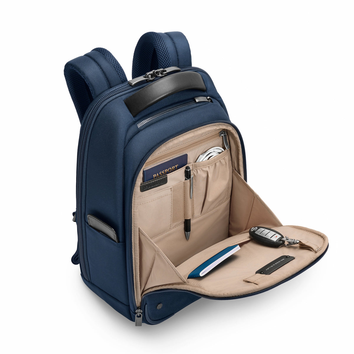 variant:46583019176128 @Work Slim Backpack Navy