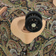 variant:44229602705453 London Fog 
Mayfair Softside Medium Checked Luggage Black And Sand Paisley