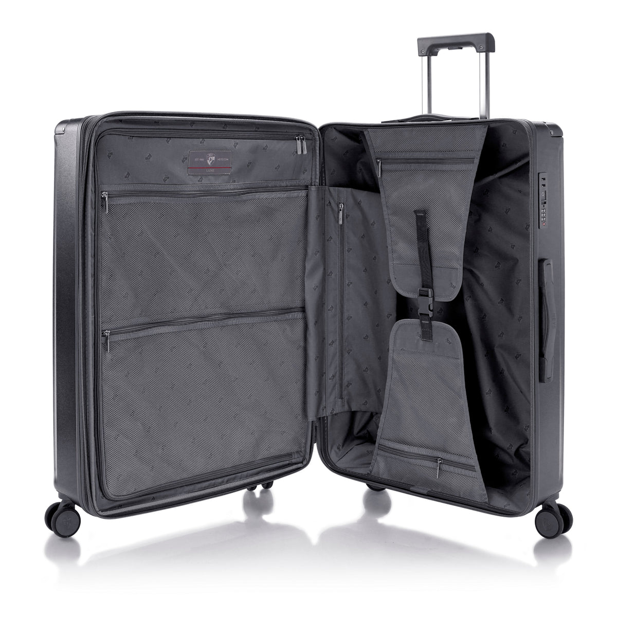 variant:46559063572672 Luxe Hardside 30" Large Checked Luggage Gunmetal