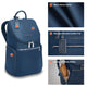 variant:44232472690733 Rhapsody U-Zip Backpack - Navy
