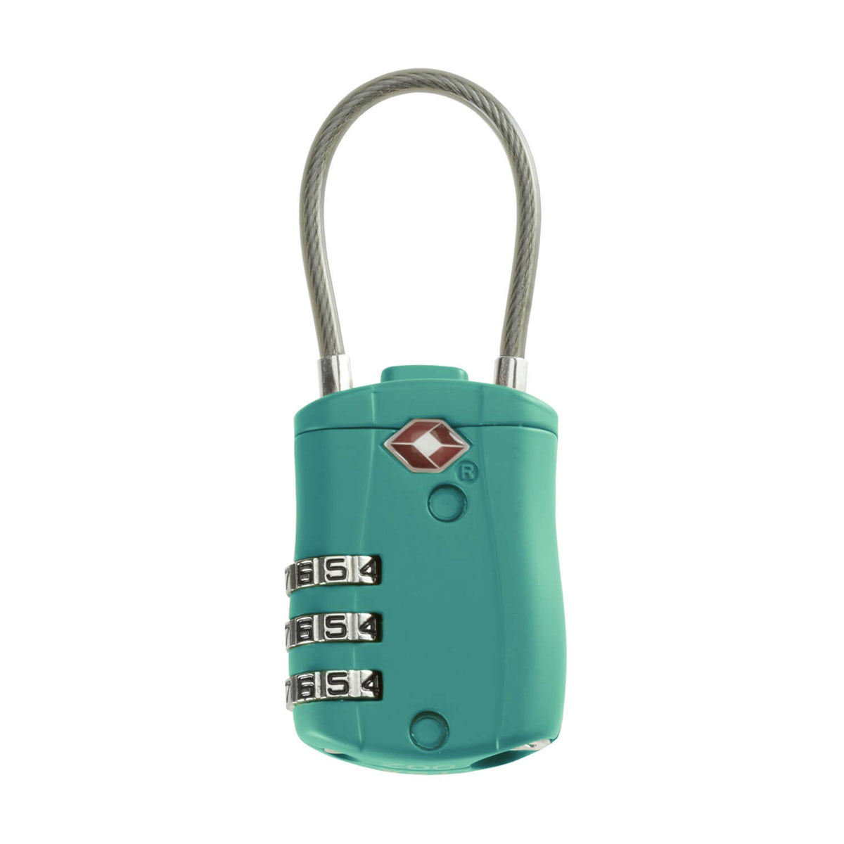 variant:42520111120429 TSA Accepted Combination Cable Lock - Teal