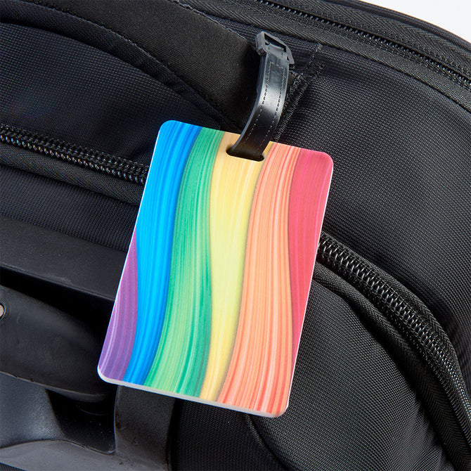variant:48224202490048 Smooth Trip rubberized luggage tags Rainbow