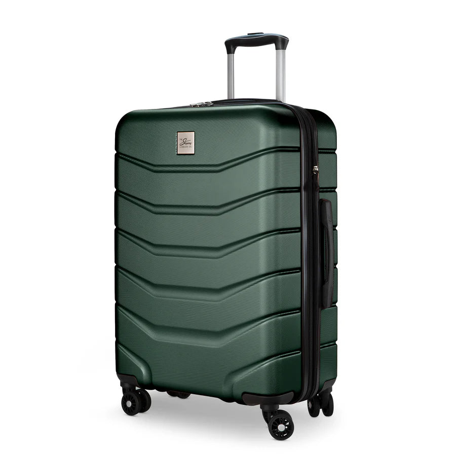 variant:66871299538989 Silverton Hardside Medium Checked Expandable Luggage - Thyme