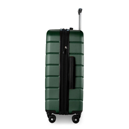 variant:66871299538989 Silverton Hardside Medium Checked Expandable Luggage - Thyme