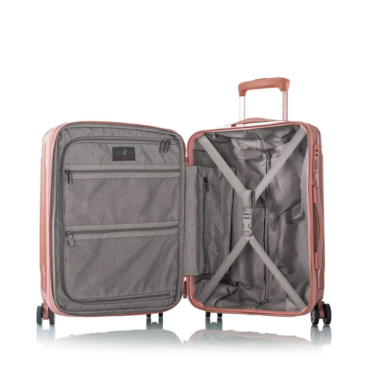 variant:46559512133824 Xtrak Hardside 21" Carry-On Luggage rose gold