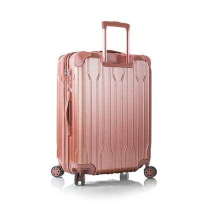 variant:43843093627072 Xtrak Hardside 26" Medium Checked Luggage rose gold