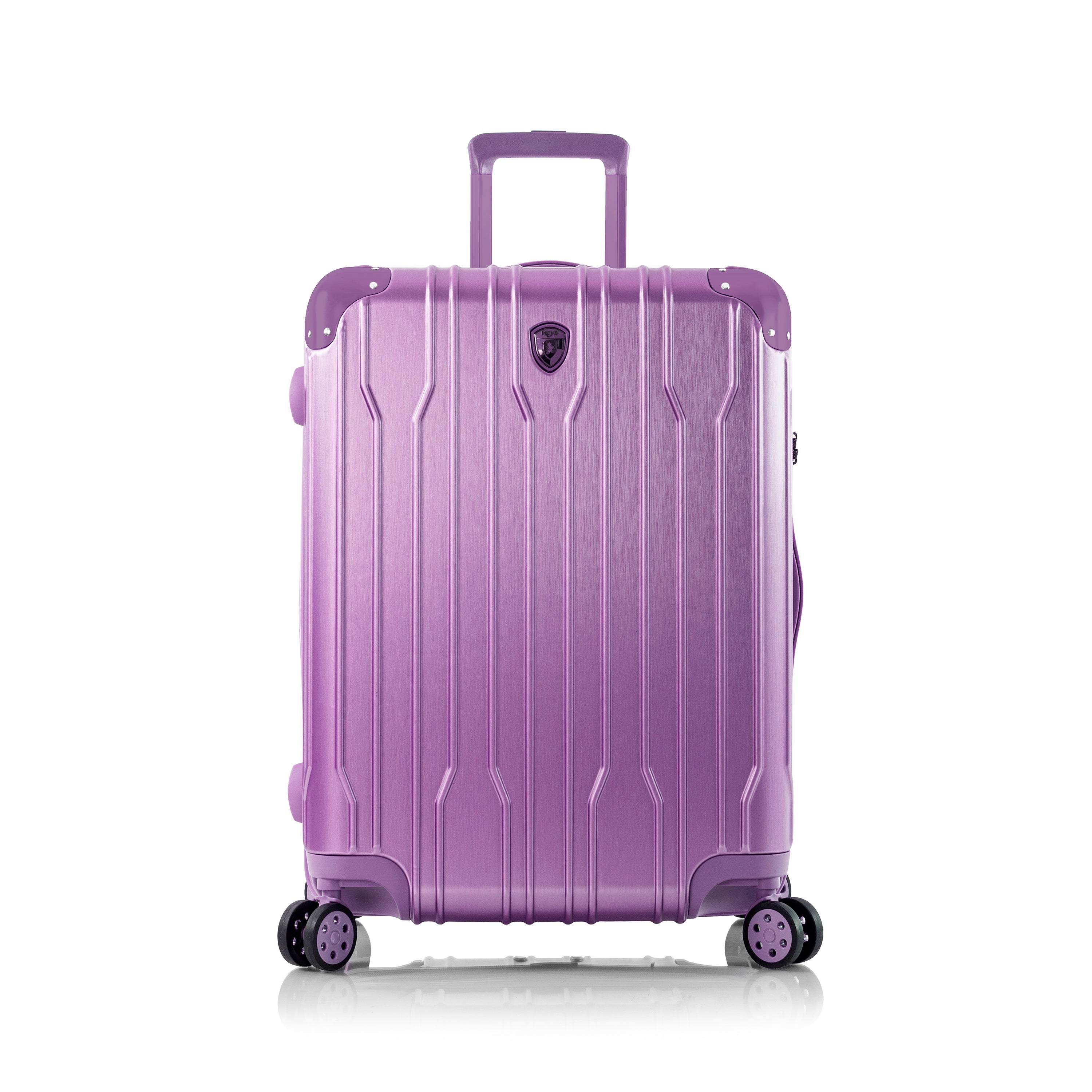 variant:43843093594304 Xtrak Hardside 26" Medium Checked Luggage lavender