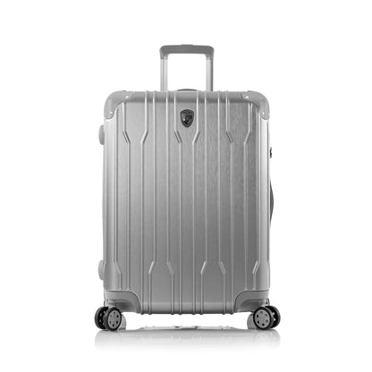 variant:46559604408512 Xtrak Hardside 26" Medium Checked Luggage silver