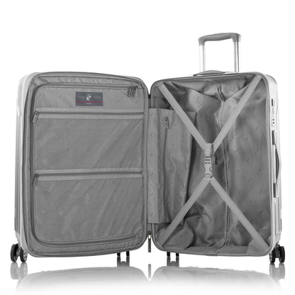 variant:46559604408512 Xtrak Hardside 26" Medium Checked Luggage silver