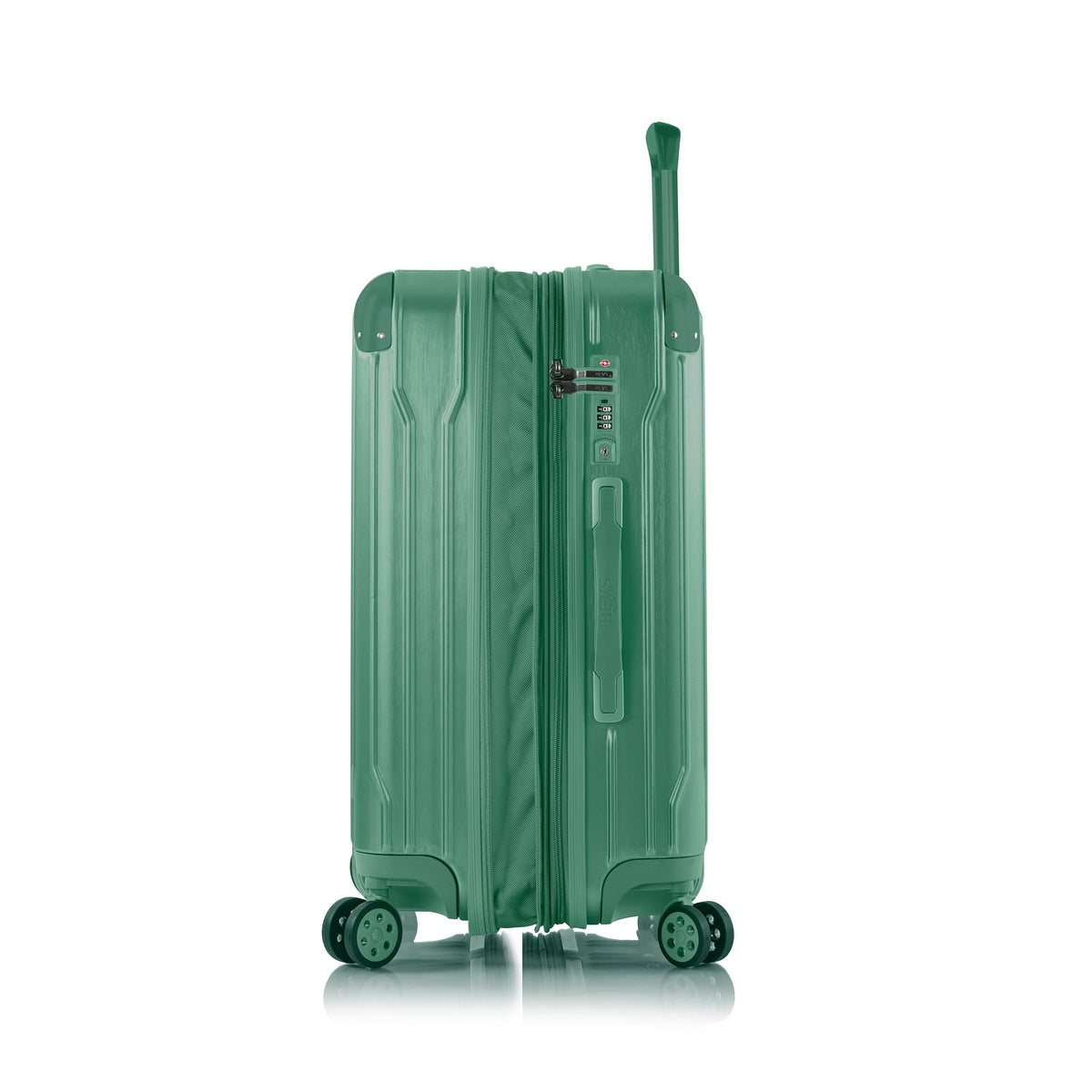 variant:43843093692608 Xtrak Hardside 26" Medium Checked Luggage midnight green