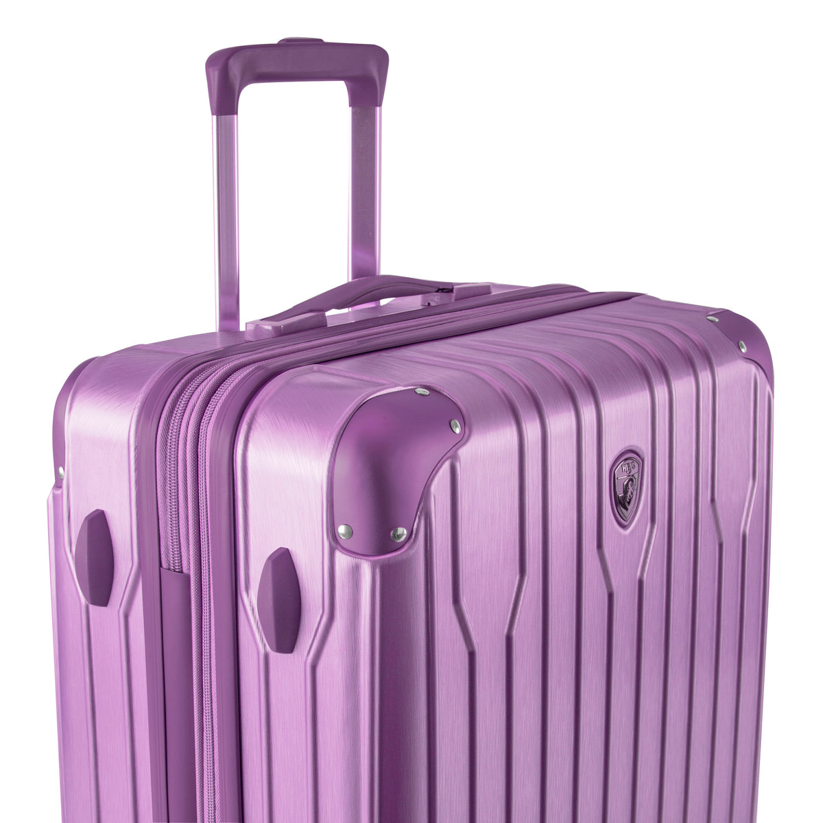 variant:43843093594304 Xtrak Hardside 26" Medium Checked Luggage lavender