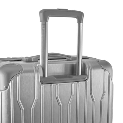 variant:46559604408512 Xtrak Hardside 26" Medium Checked Luggage silver