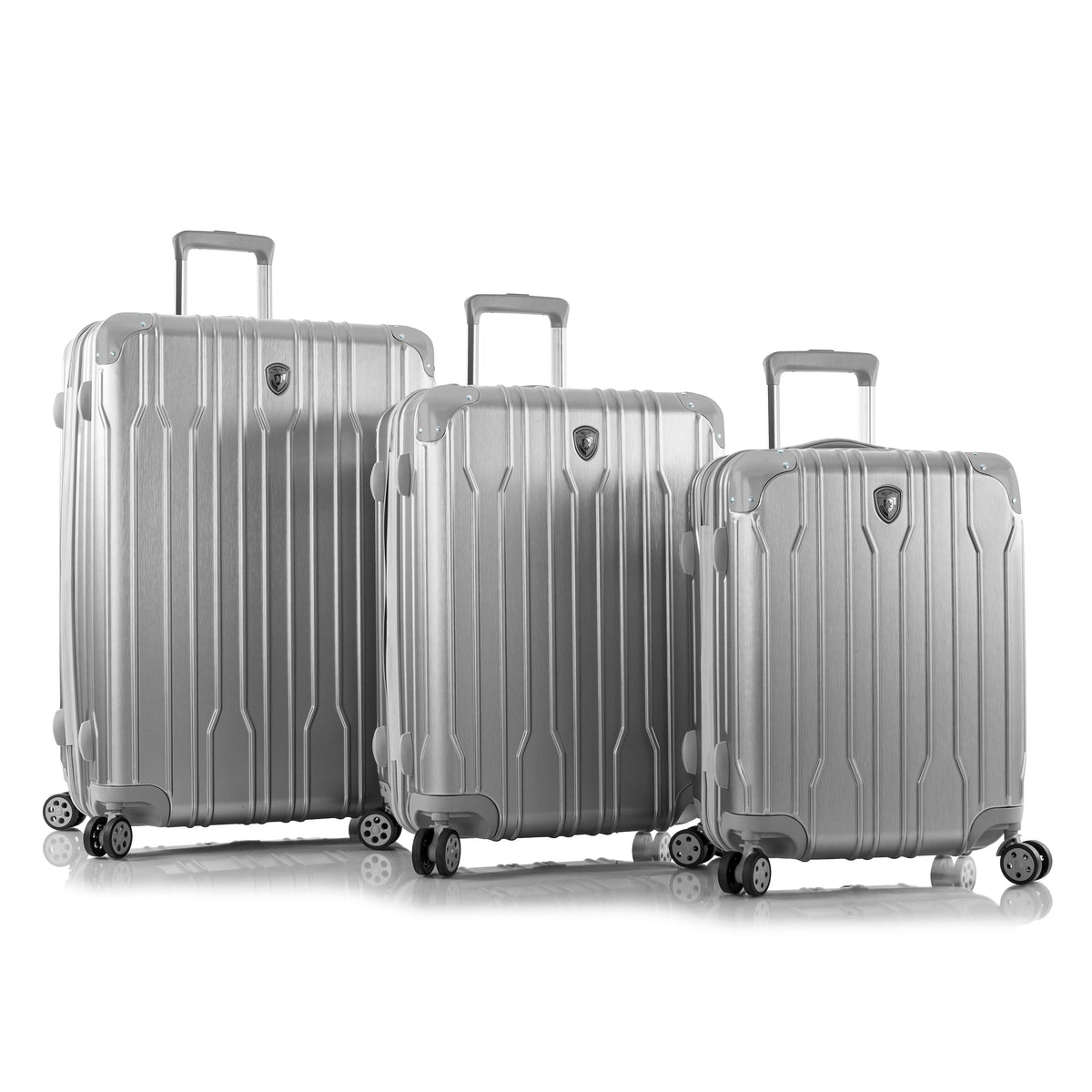 variant:46559512199360 Xtrak Hardside 21" Carry-On Luggage Silver