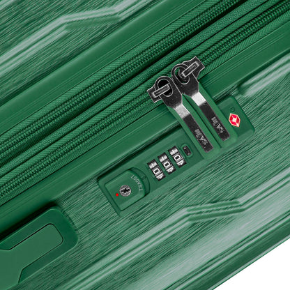 variant:46559512068288 Xtrak Hardside 21" Carry-On Luggage midnight green