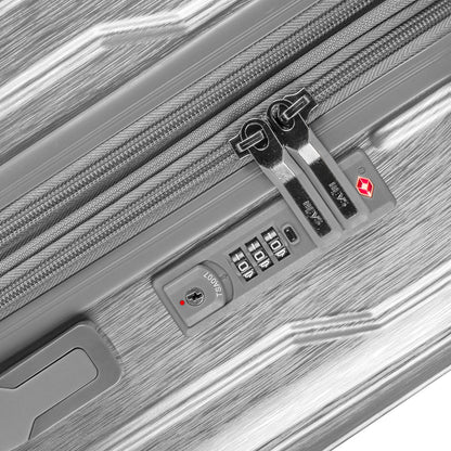 variant:46559512199360 Xtrak Hardside 21" Carry-On Luggage Silver