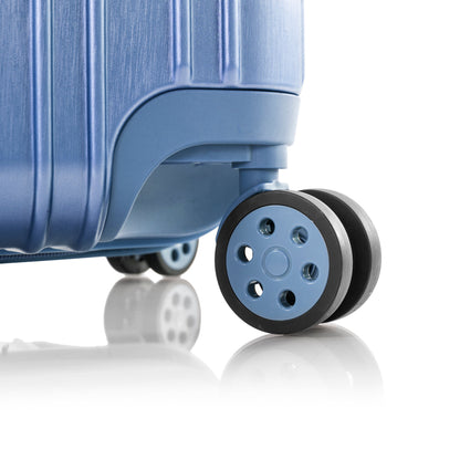 variant:43843093659840 Xtrak Hardside 26" Medium Checked Luggage Blue
