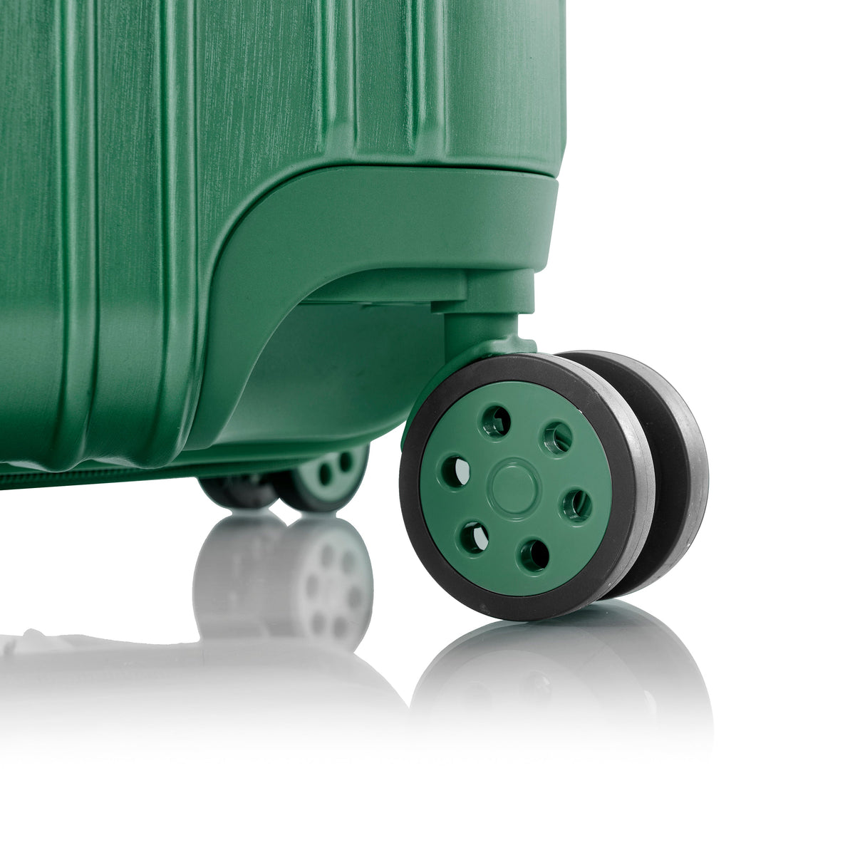 variant:43843093692608 Xtrak Hardside 26" Medium Checked Luggage midnight green
