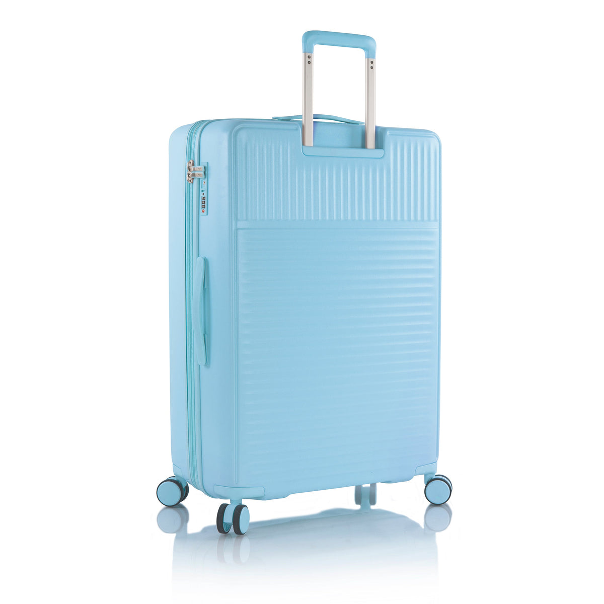 variant:43218880561344 Pastel Hardside  30" Large Checked Luggage Blue