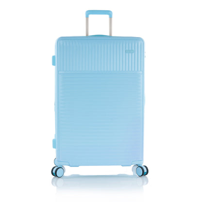 variant:43218880561344 Pastel Hardside  30" Large Checked Luggage Blue