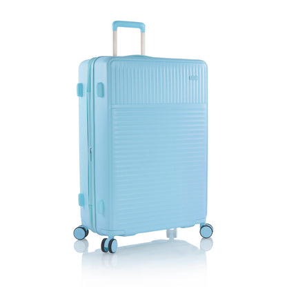 variant:43218880561344 Pastel Hardside  30" Large Checked Luggage Blue