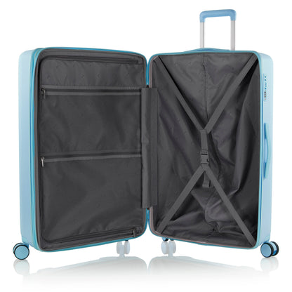 variant:43218880561344 Pastel Hardside  30" Large Checked Luggage Blue