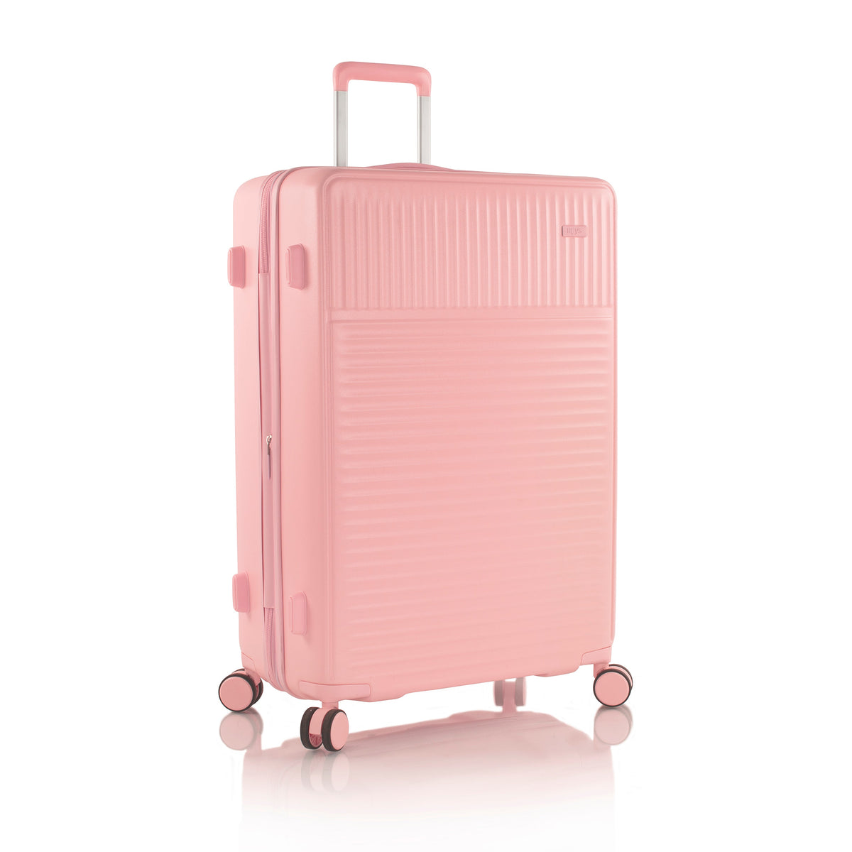 variant:43218880594112 Pastel Hardside  30" Large Checked Luggage Blush