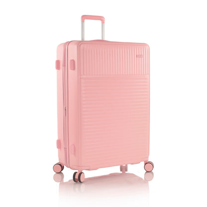 variant:43218880594112 Pastel Hardside  30" Large Checked Luggage Blush