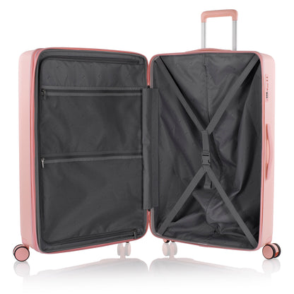 variant:43218880594112 Pastel Hardside  30" Large Checked Luggage Blush