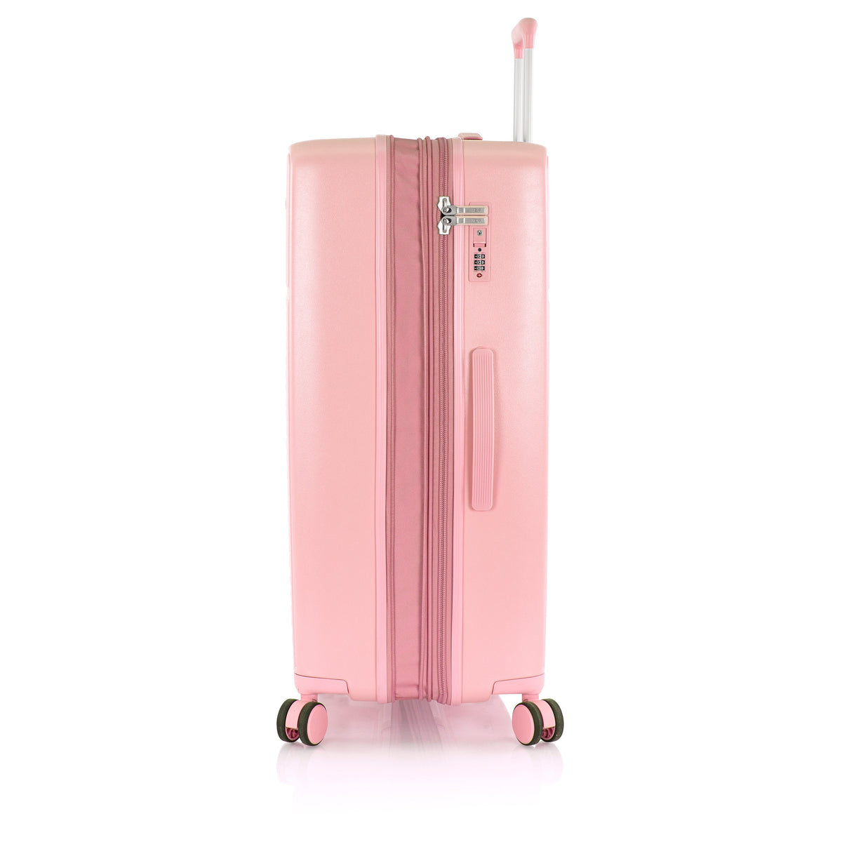 variant:43218880594112 Pastel Hardside  30" Large Checked Luggage Blush