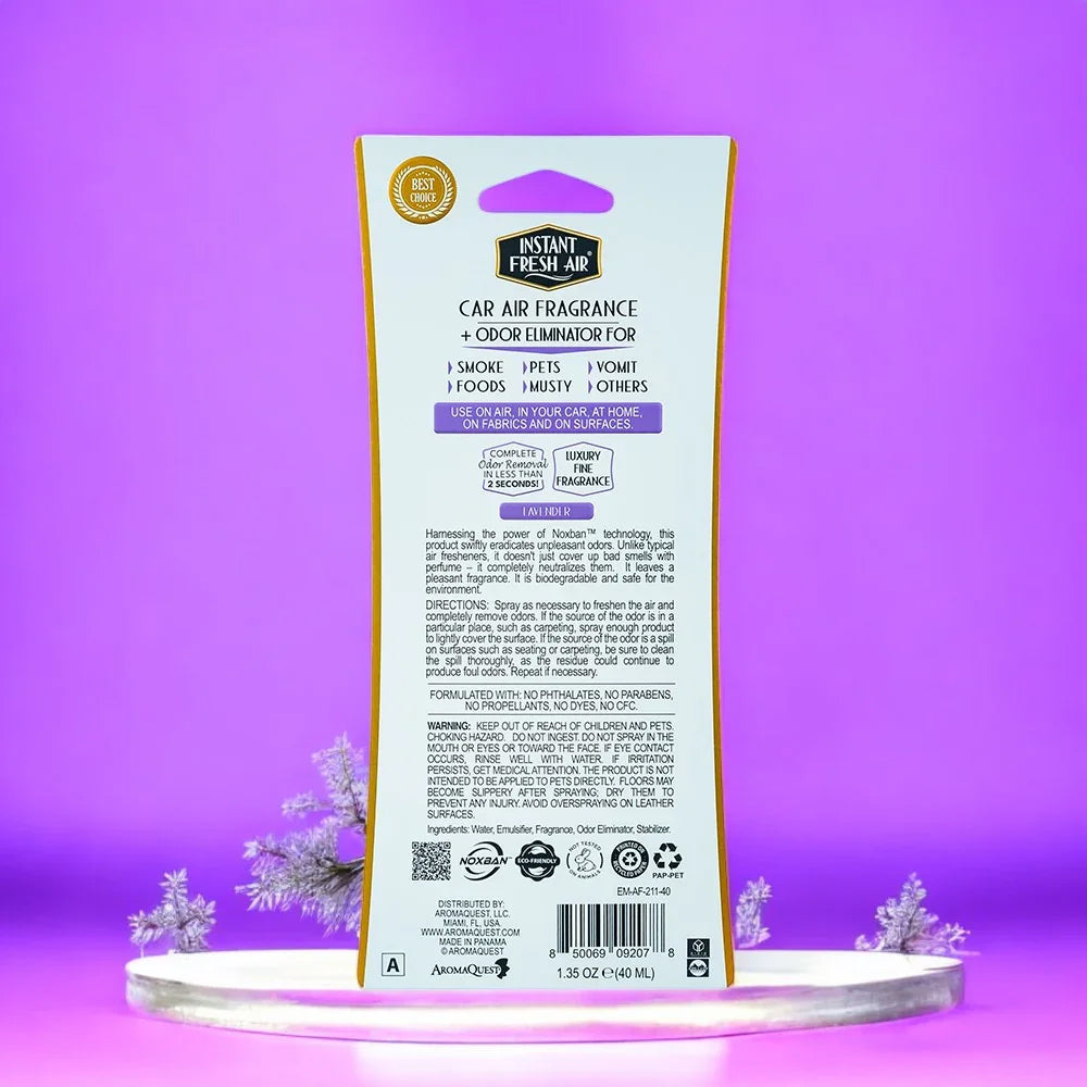 variant:66871724245037 Instant Fresh Air Car Air Fragrance - Lavender