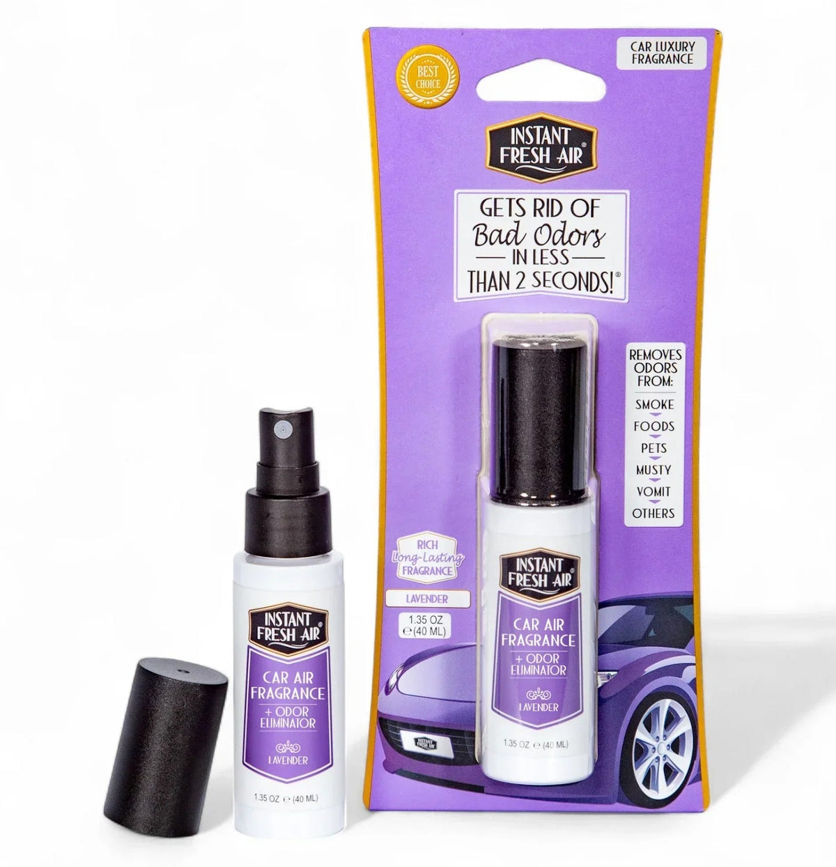 variant:66871724245037 Instant Fresh Air Car Air Fragrance - Lavender