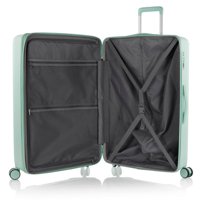 variant:43218880626880 Pastel Hardside  30" Large Checked Luggage Mint