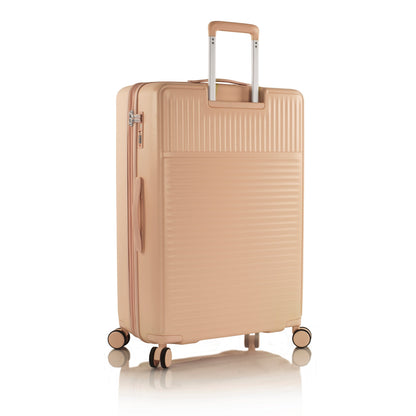 variant:43218880659648 Pastel Hardside  30" Large Checked Luggage Nude