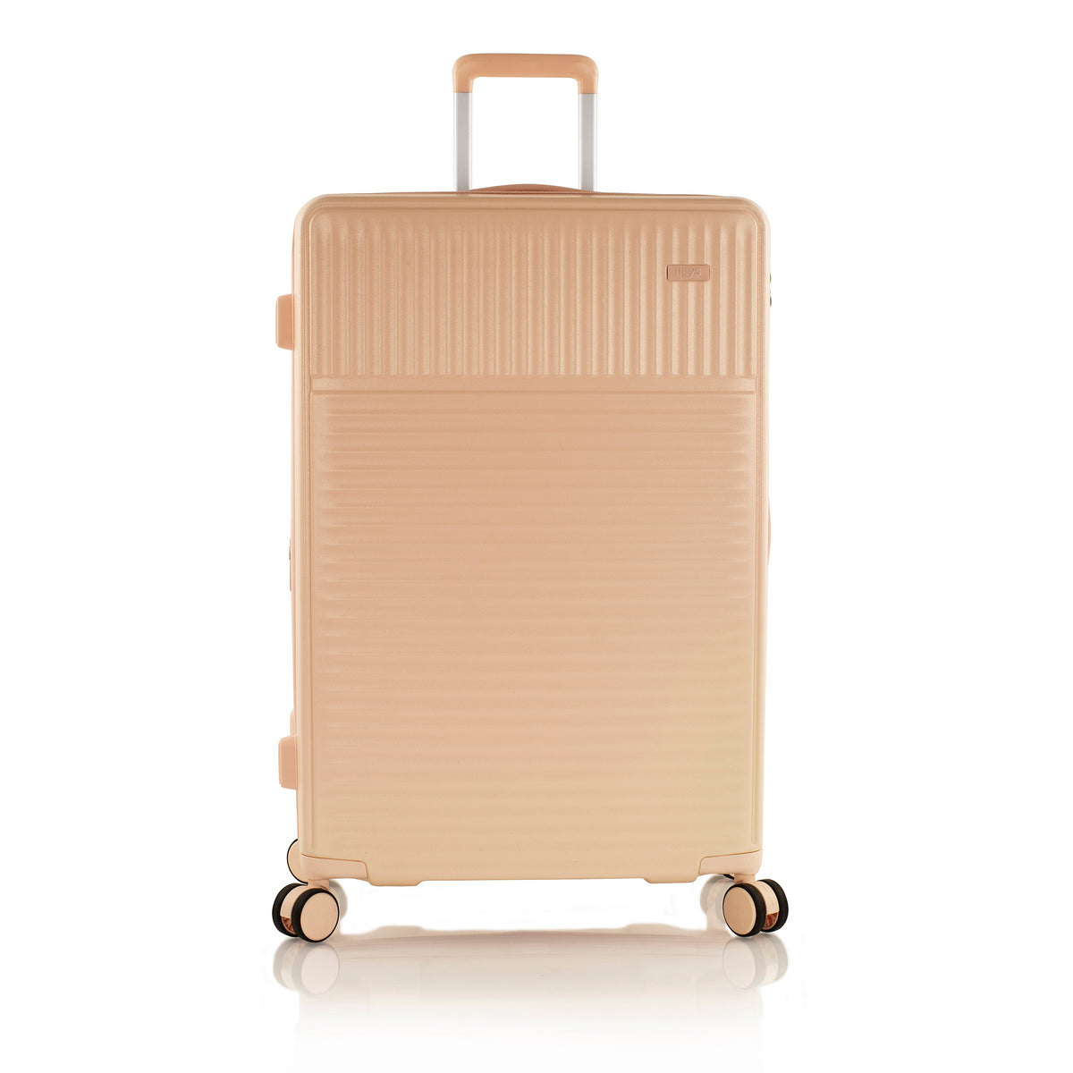 variant:43218880659648 Pastel Hardside  30" Large Checked Luggage Nude