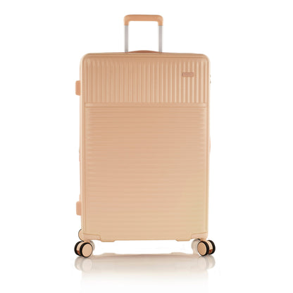 variant:43218880659648 Pastel Hardside  30" Large Checked Luggage Nude