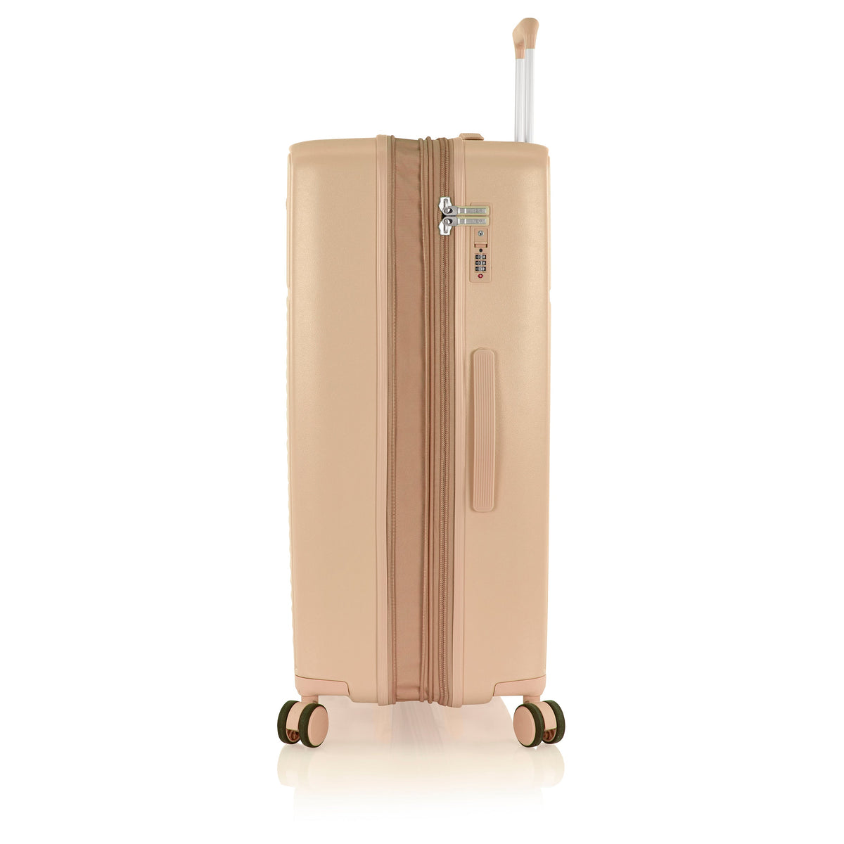 variant:43218880659648 Pastel Hardside  30" Large Checked Luggage Nude