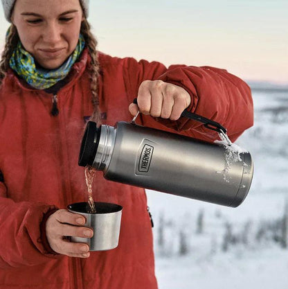 variant:43981573947437 Thermos 1.2 L Stainless Steel Beverage Bottle - Matte Stainless Steel