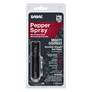 variant:42103194452013 Sabre Mighty Discreet Pepper Spray - Black