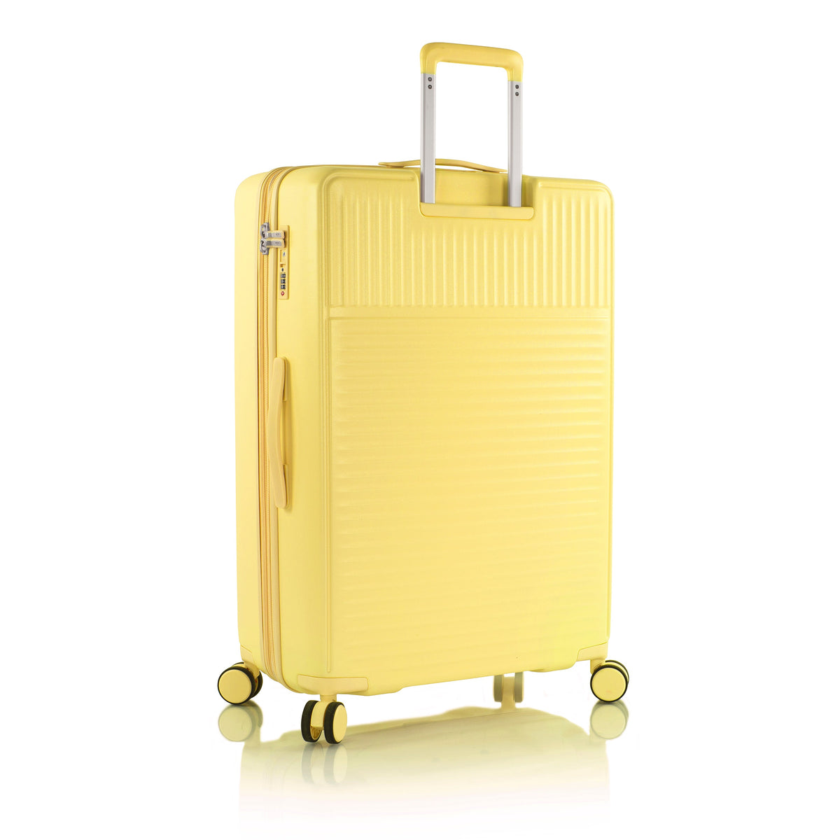 variant:46559161843904 Pastel Hardside  30" Large Checked Luggage Yellow