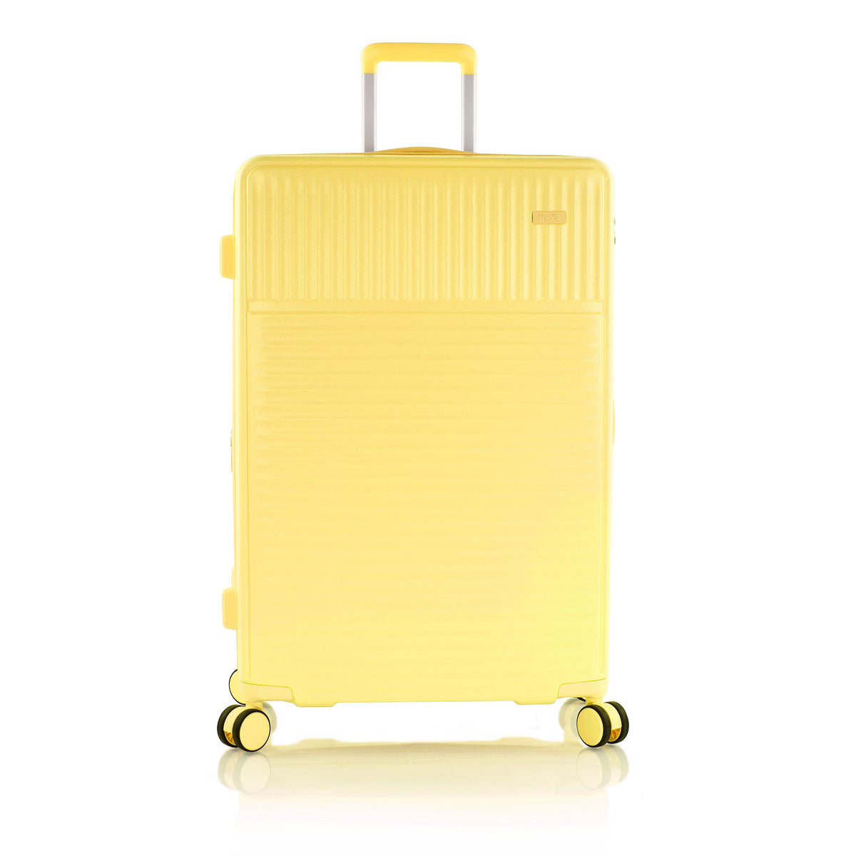 variant:46559161843904 Pastel Hardside  30" Large Checked Luggage Yellow