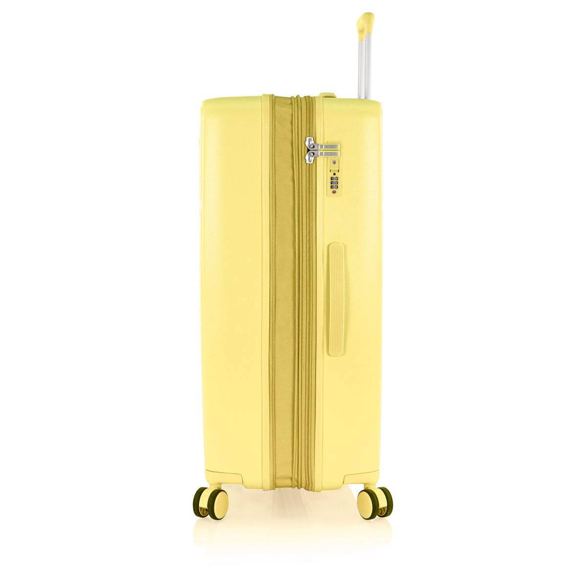 variant:46559161843904 Pastel Hardside  30" Large Checked Luggage Yellow