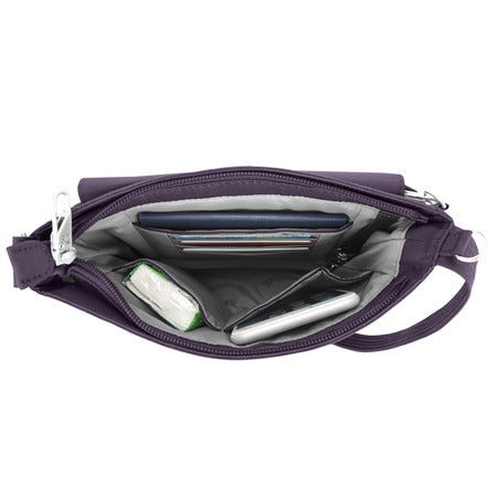 variant:41193703047213 travelon Mini Shoulder Bag - Purple