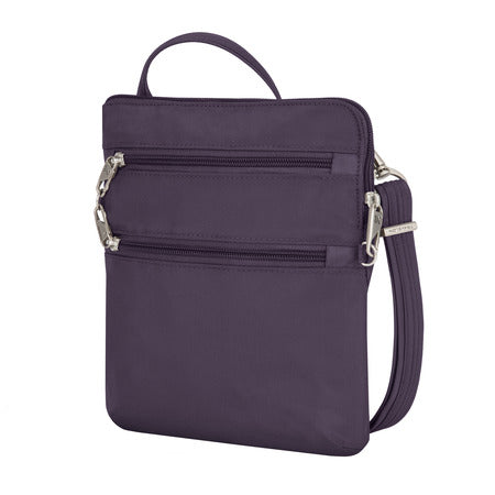 variant:41193719037997 travelon Slim Double Zip Crossbody - Purple