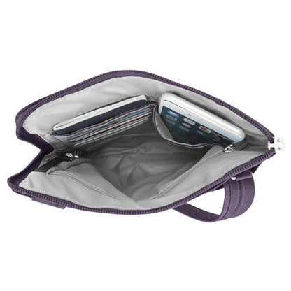 variant:41193719037997 travelon Slim Double Zip Crossbody - Purple
