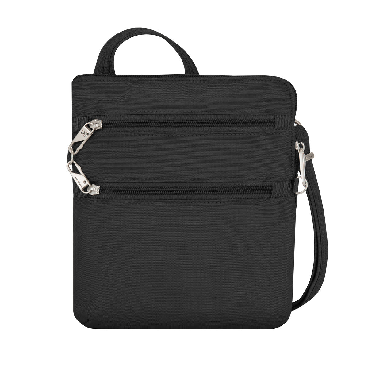 variant:41193719103533 travelon Slim Double Zip Crossbody - Black
