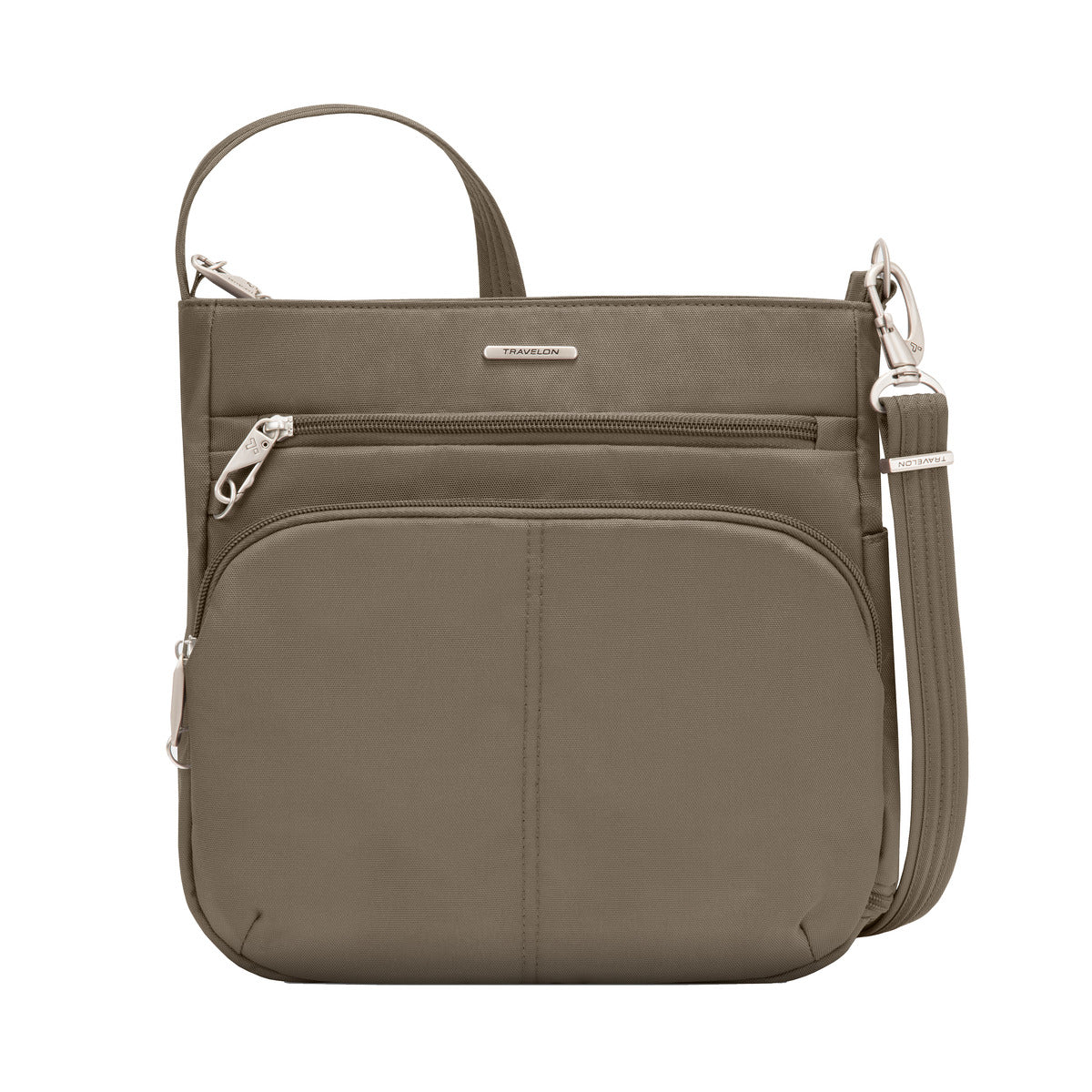variant:41193723002925 travelon North/South Crossbody - nutmeg